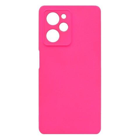 Силиконовый чехол Silicone Cover для Xiaomi Poco X5 Pro 5G (Ярко-розовый)