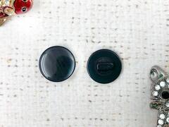 Пуговицы блузочные на ножке "карамелька", d 1,5 см, чёрный