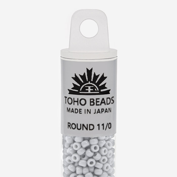 Японский бисер TOHO Round 11/0 (№53), непрозрачный глянцевый