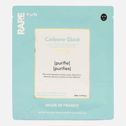 RARE PARIS  Carbone Glacé  Очищающая тканевая маска для лица, 23 мл