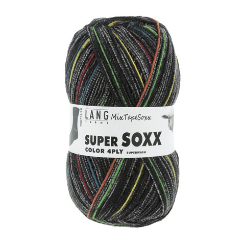 Lang Yarns Super Soxx Mix Tape Color 455