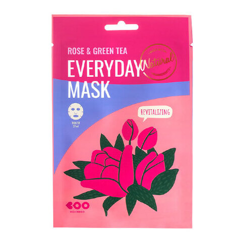 Dearboo Rose & Green Tea Every Day Mask - Маска для лица восстанавливающая