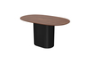Стол обеденный Type овальный 140*85 см (орех/черный)