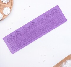 Коврик для айсинга и мастики 40х11 см Ажурный пояс