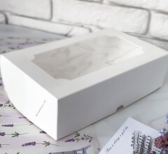 Моноблок под зефир с окном 25Х15х7 см. белый