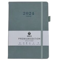 Gündəlik/Ajanda/Ежедневник/Diary Annual Planner 2024 gray