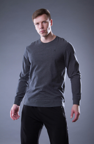 Men’s cotton sweater “VELIKOROSS”, color carbon