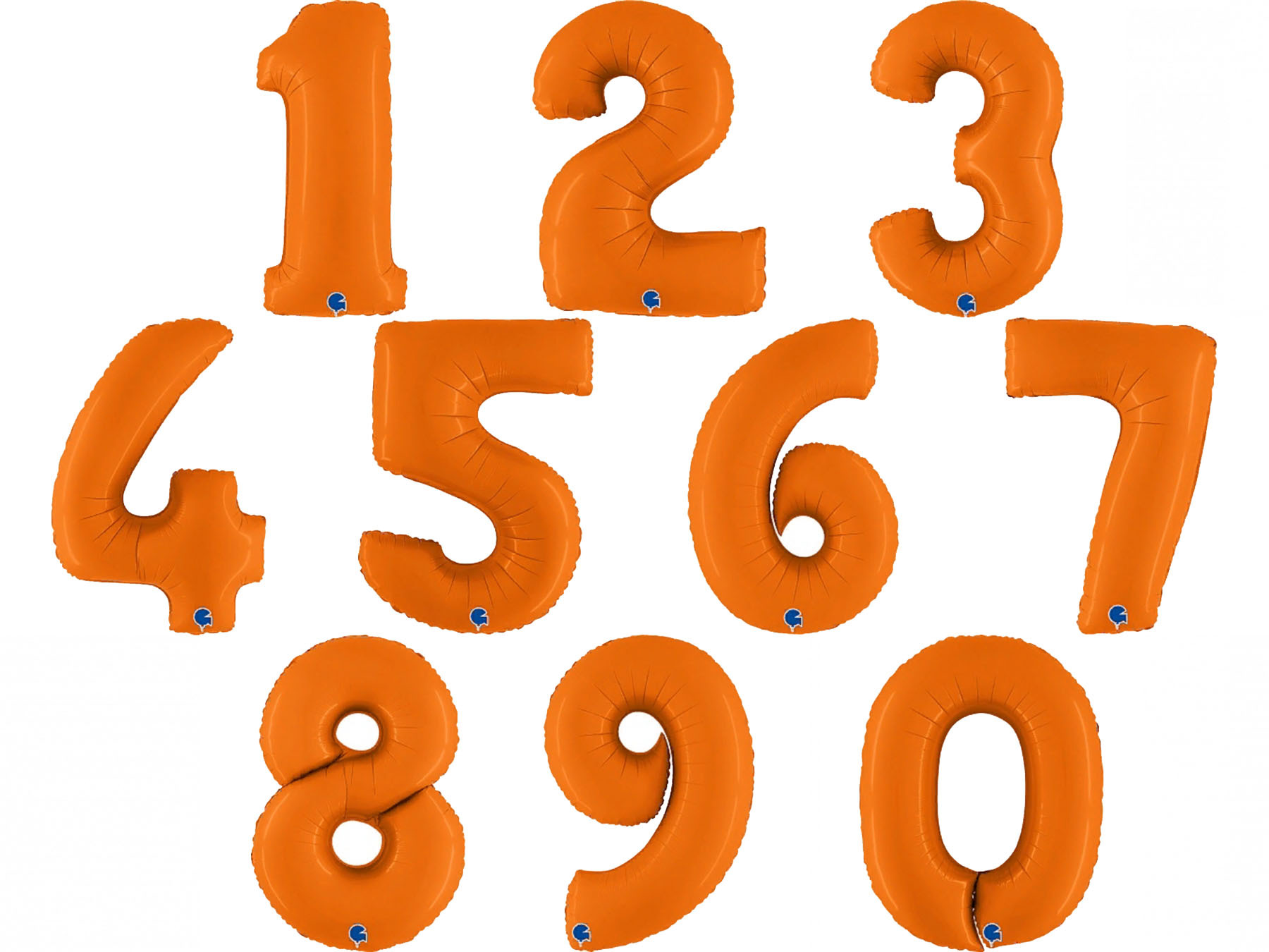 Цифра 1 оранжевого цвета на стульчики