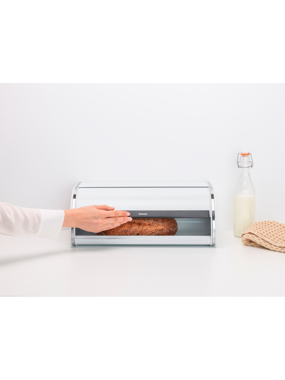 Хлебница со сдвигающейся крышкой, Белый, арт. 236747 - фото 6