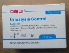 Urinalysis control (negative) контроль мочи (негатив) DIRUI для анализатора мочи, 4х8 ml/2320702001