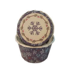 Капсула усиленная Снежинки на синем 1 шт