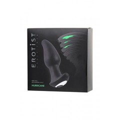 Анальная втулка Erotist Hurricane, силикон, черный, 14 см