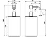 Gessi 59537#726 Gessi Rilievo Дозатор для жидкого мыла, настольный, колба белая, цвет warm bronze brushed pvd