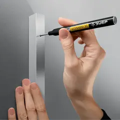 ЗУБР Колибри-30 черный, наконечник L 30 мм, ? 2.8 мм, перманентный маркер для отверстий (06338-2)