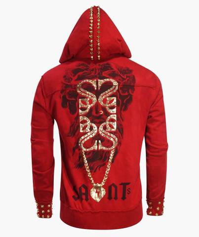 The Saints Sinphony | Худи мужское LIGHTNING ZUES HOODIE RED TS2915 спина