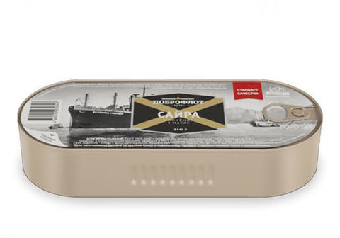 Сайра копчёная в масле "Доброфлот", 210г