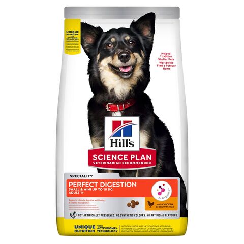Hill's SP Perfect Digestion собаки мелких пород для пищеварения курица/коричневый рис сухой (1,5 кг)