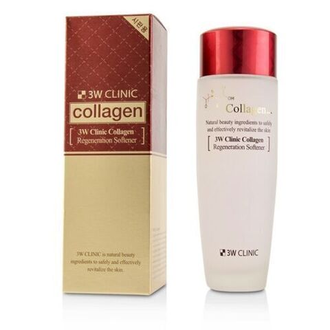 3W Clinic Collagen Regeneration Softener Тонер для лица восстанавливающий с коллагеном