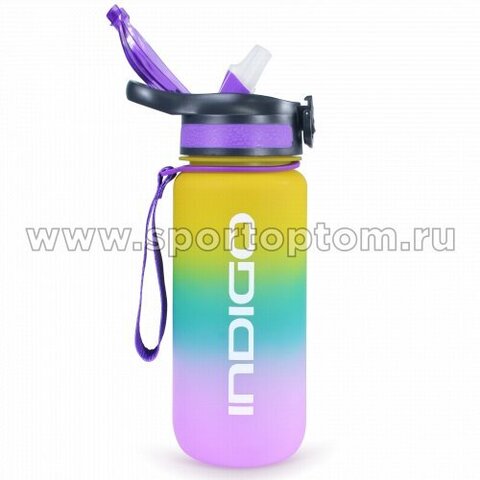 Бутылка для воды INDIGO TAIMYR (Желто-сине-фиолетовый) тритан, 700 мл