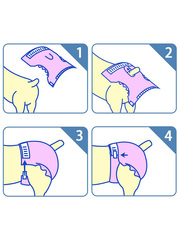 Dono одноразовые впитывающие подгузники для животных размер XL 10 штук