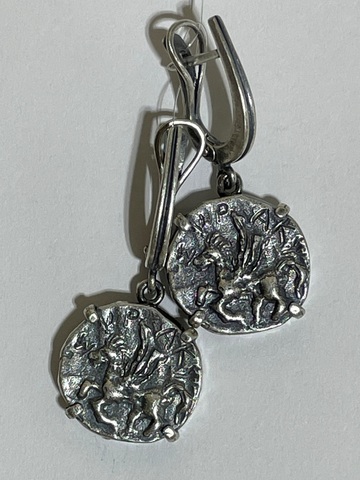 Пегас  (серьги из серебра)