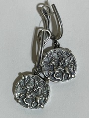 Пегас  (серьги из серебра)