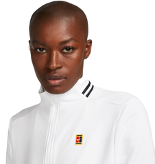 Женская теннисная куртка Nike Court Dri-Fit Heritage Fleece - white/black