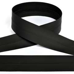 Молния спираль рулонная водонепроницаемая, Т10, чёрный