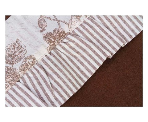 Постельное белье 2 спальное евро макси Old Florence Амели коричневое