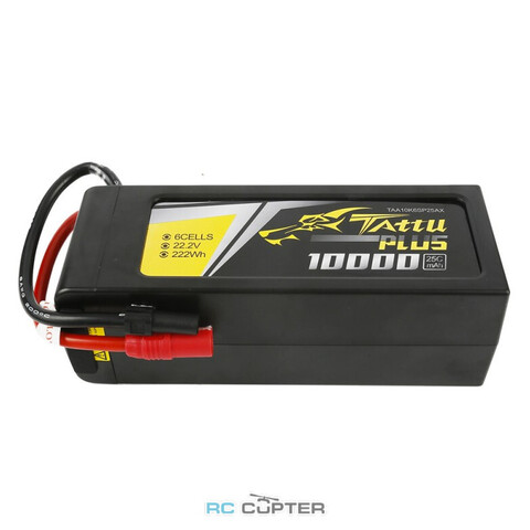 АКБ Gens Ace TATTU Plus 10000mAh 22.2V 25C 6S1P Lipo Battery Pack