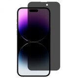 Защитное стекло 9D на весь экран 0.4 мм 4H Privace HOCO A34 Plus для iPhone 15 Pro Max (6.7") (Антишпион) (Черная рамка)