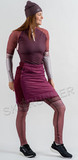 Элитный лыжный комплект жилет + юбка женский Noname Ski Vest-Skirt Red/Dk Rasberry