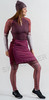 Элитный лыжный комплект жилет + юбка женский Noname Ski Vest-Skirt Red/Dk Rasberry