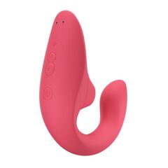 Розовый вибромассажер для двойной стимуляции Womanizer Blend - 