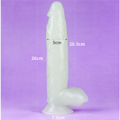 Фаллоимитатор Lovetoy Lumino Play (26×5 см) светящийся в темноте