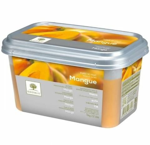 ПЮРЕ свежемороженое манго 10% сахара 1 кг, RAVIFRUIT, ФРАНЦИЯ