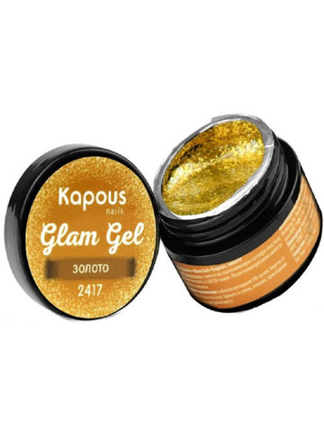 Гель-краска «Glam Gel», золото, 5 мл