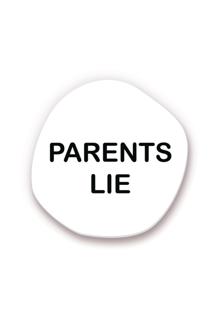 Брошь Bubble Parents Lie
