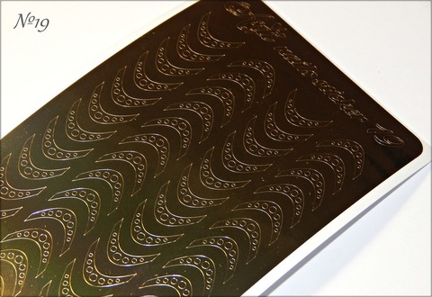 Металлизированные наклейки Arti nails Stiker цвет золото №19 купить за 100 руб