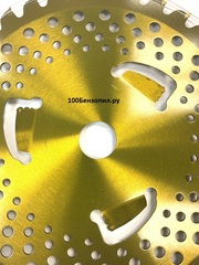 Нож с зубцами с напайками 230х1.3мм. х 25,4 х 36 z. Gold PRO Yakuza