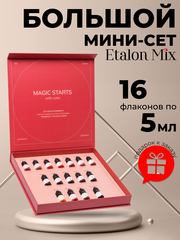 Сет пигментов для губ, бровей, корректоры Etalon Mix 16 шт по 5 мл
