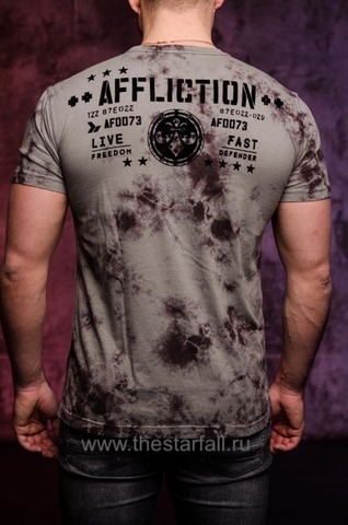 Affliction | Футболка мужская FLYING STEEL DUSK A20804 спина