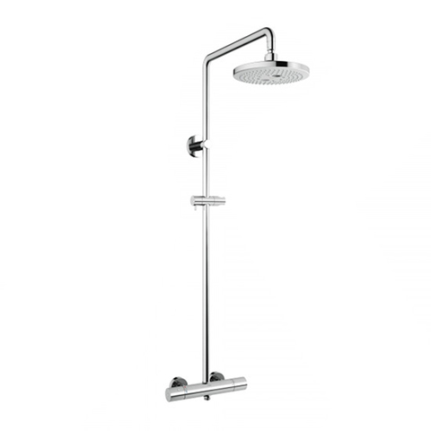 TOTO SHOWERS Душевая стойка, 220x586x1200мм, с термостатическим смесителем, SMA, Comfort Wave, Warm Spa, цвет: хром (без шланга и ручного душа) TBW01404R
