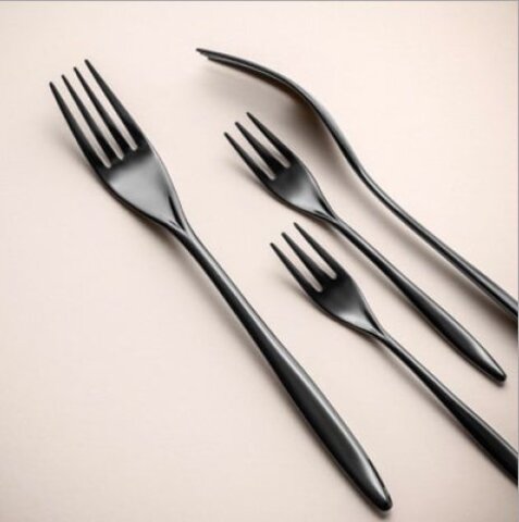 Набор столовых приборов 24 предмета Herdmar Vinci Black черный