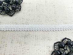 Тесьма Шанель плетеная, ш. 12 мм, белый