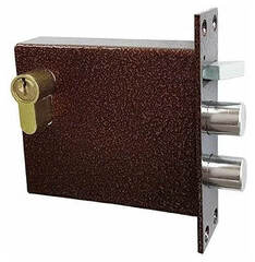 Замок электромеханический Саратов "Полис13" врезной с защелкой