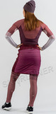 Элитный лыжный комплект жилет + юбка женский Noname Ski Vest-Skirt Red/Dk Rasberry