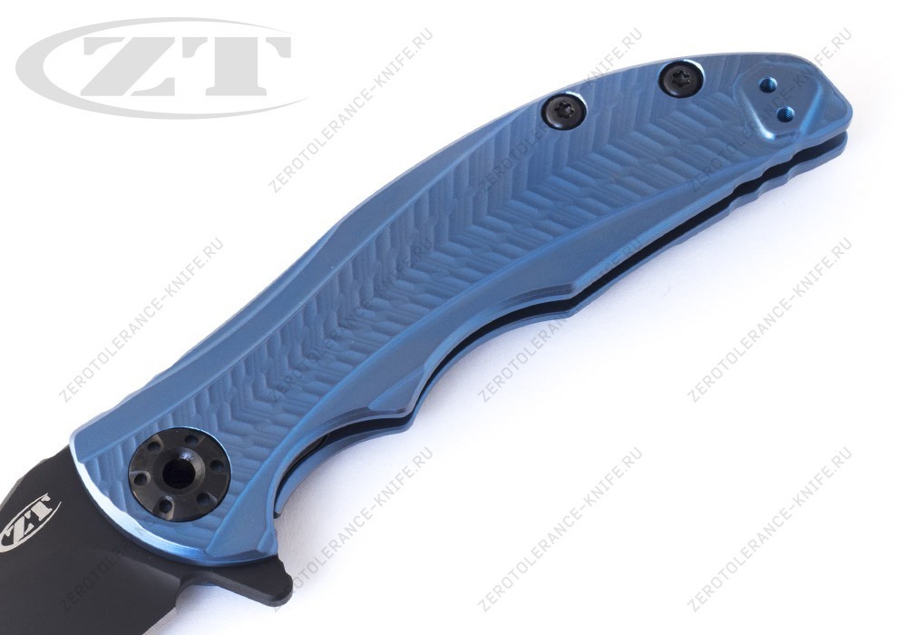 Нож Zero Tolerance 0609BLUBLK First 6 RJ Martin - фотография 