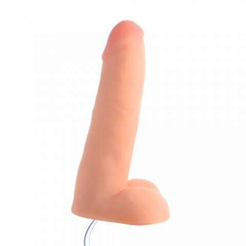 Фаллоимитатор с эякуляцией Loadz 8 Inch Squirting Dildo With Syringe, бежевый, 20.3х4.8 см