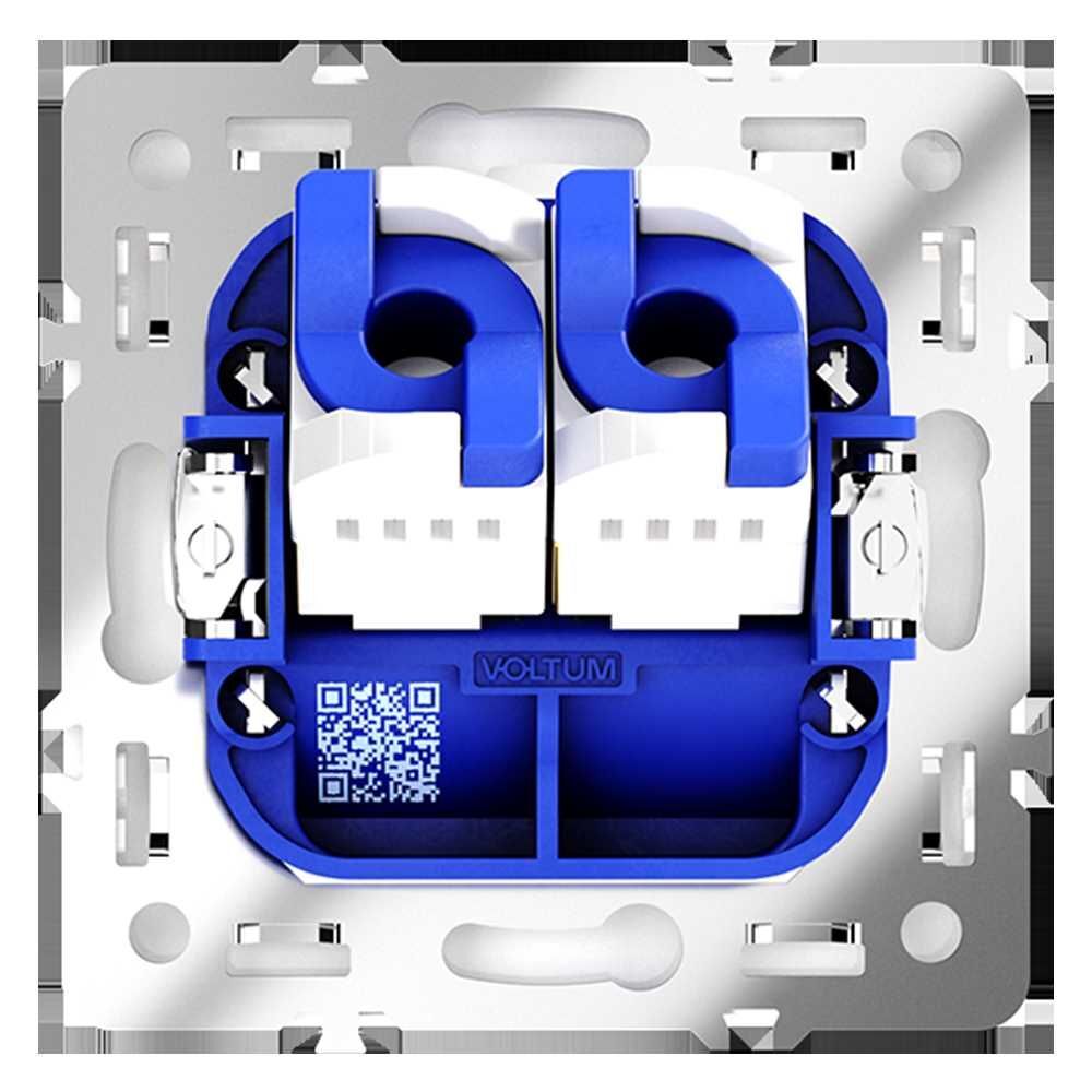 Розетка компьютерная встраиваемая Voltum S70 двойная RJ45+RJ45 кат.6, (белый матовый) VLS060202